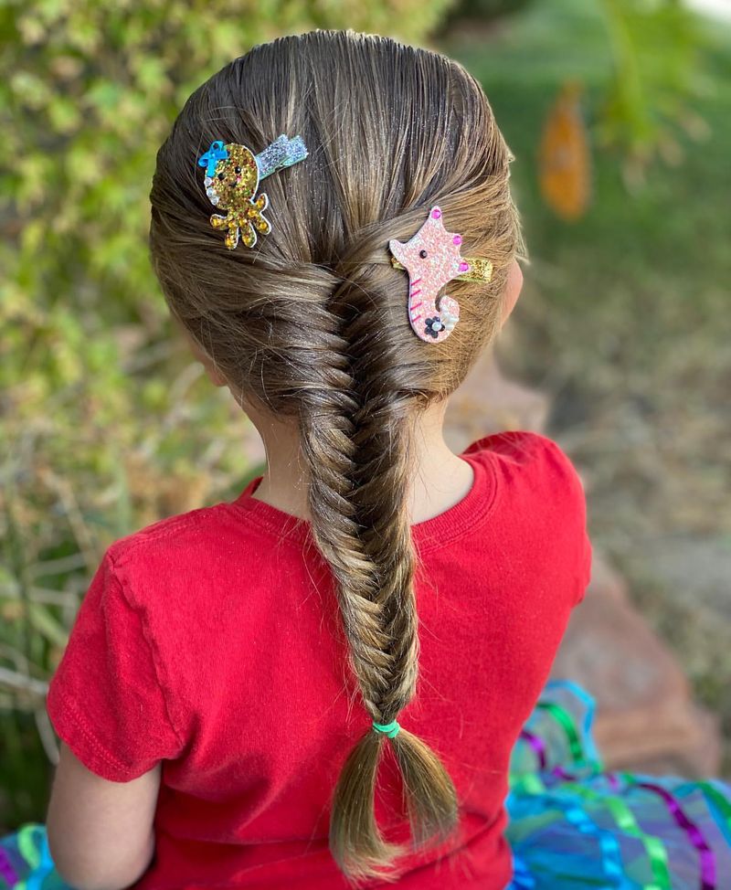 Trenzas de sirena con cuentas