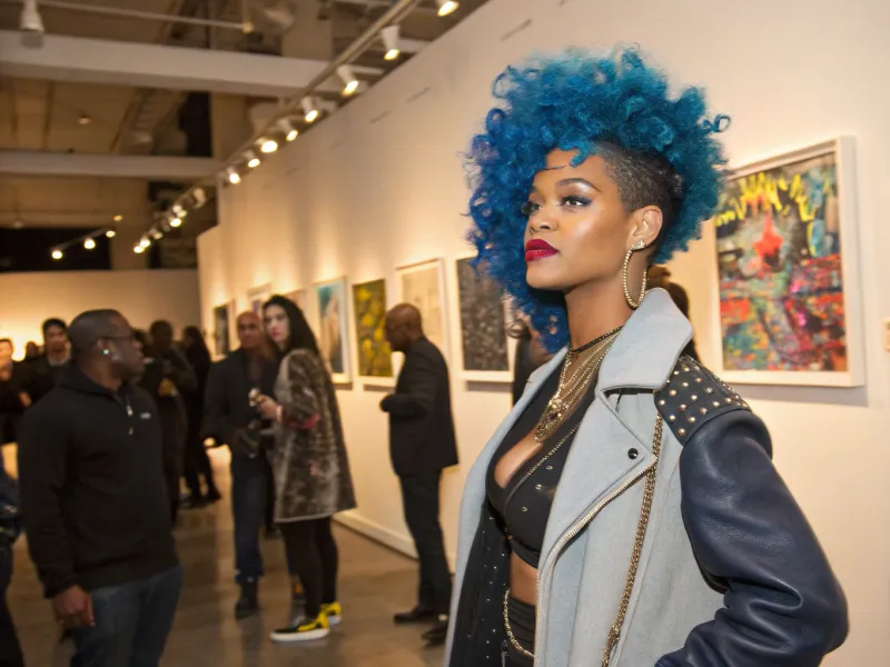 Bold Blue Curls