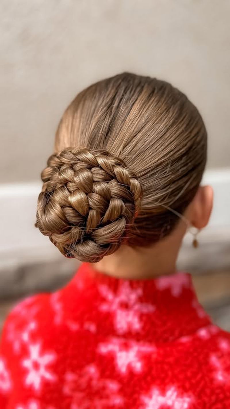 Chignon con treccia