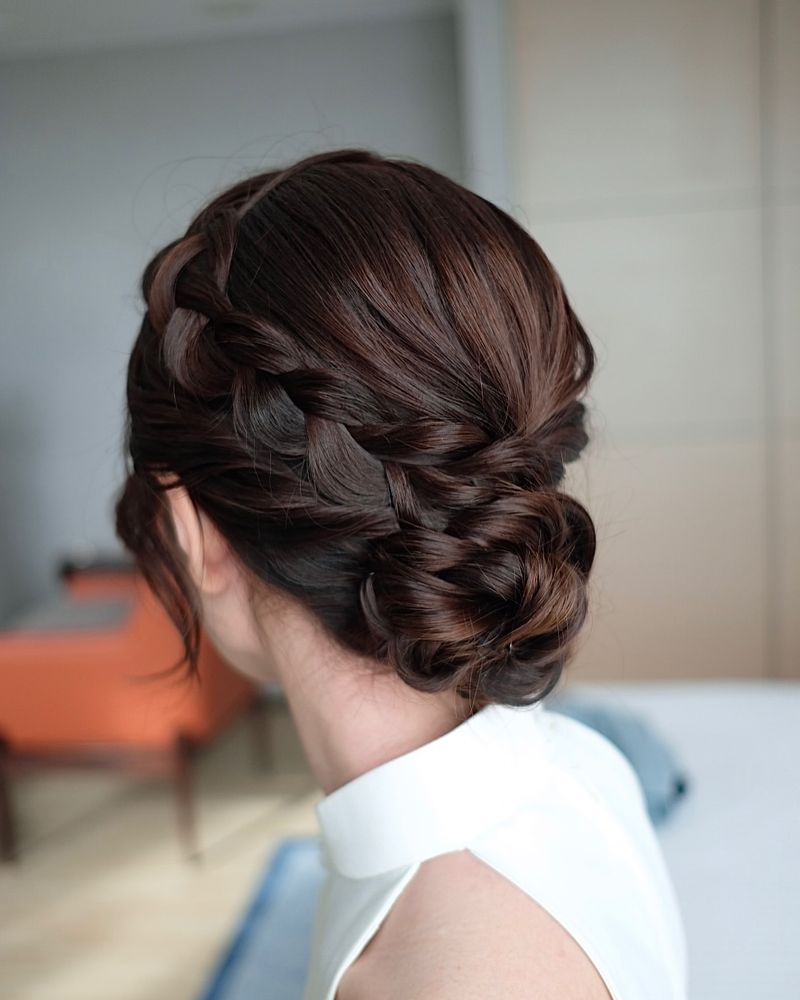 Braided Low Bun