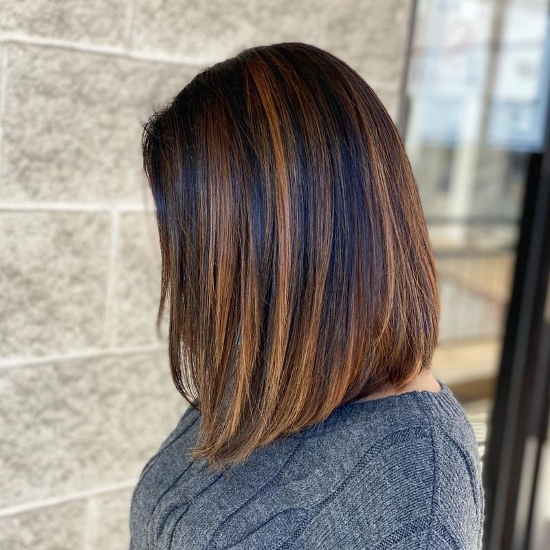 Caramel Balayage Bob