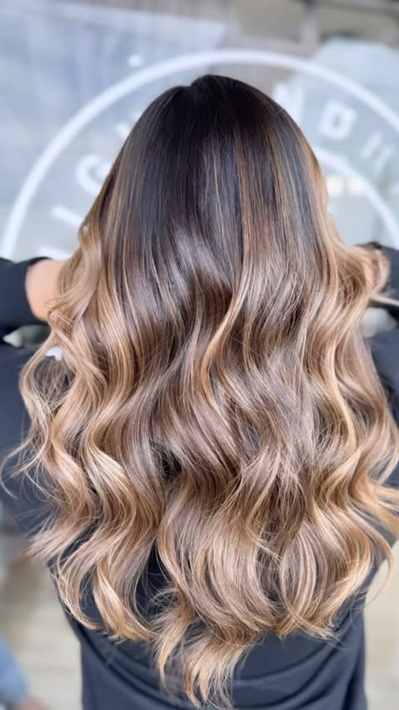 Balayage mel caramelo