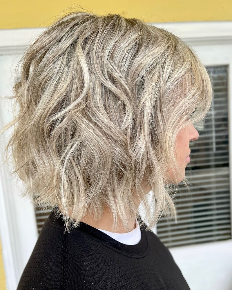 Chin-Length Bob with Cool Tones