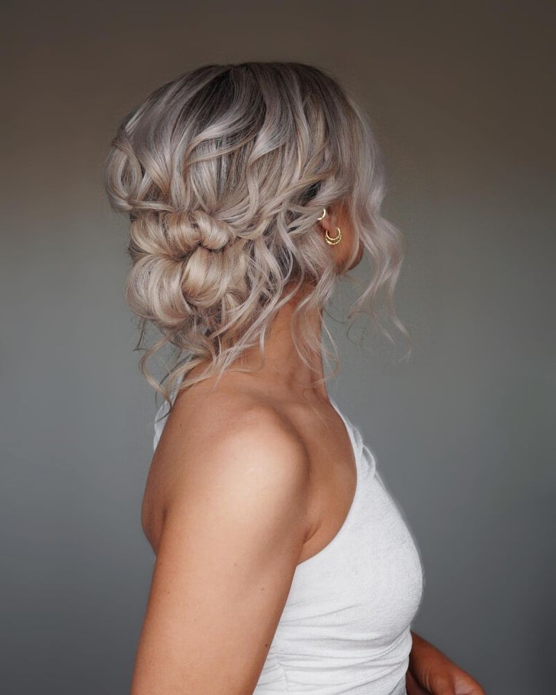 Classic Updo with Loose Strands