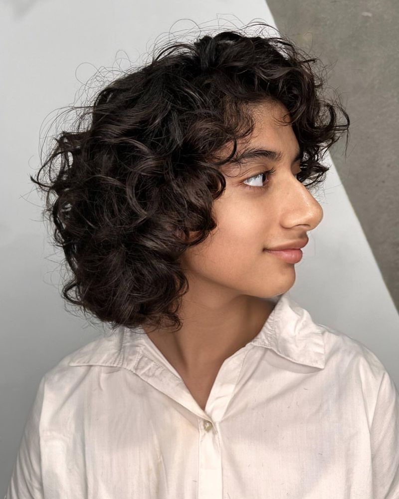 Curly Layered Bob