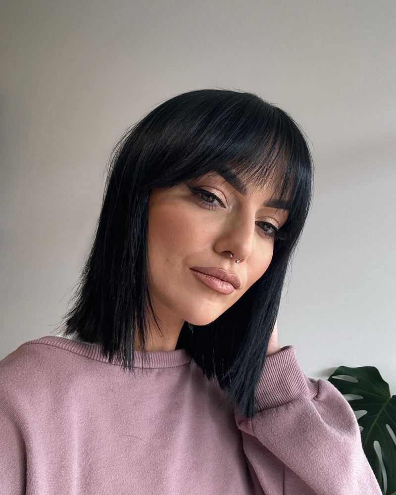 Curved Fringe Bob