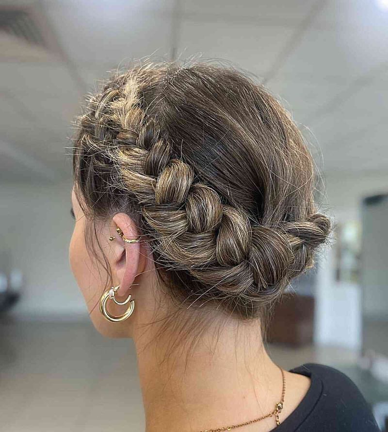 Feathered Braided Crown