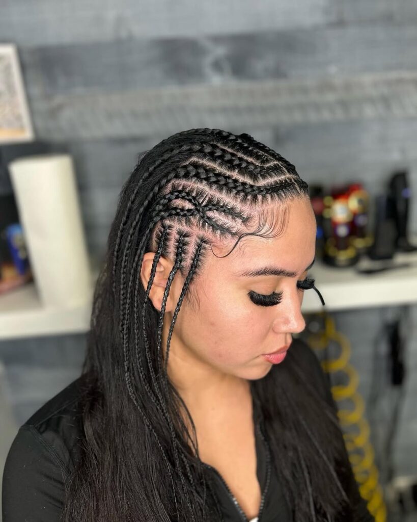 front stitch braids