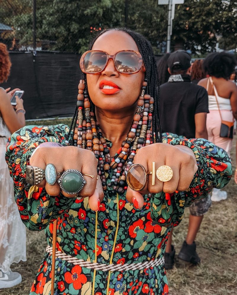 Ghana Braids with Floral Accessories