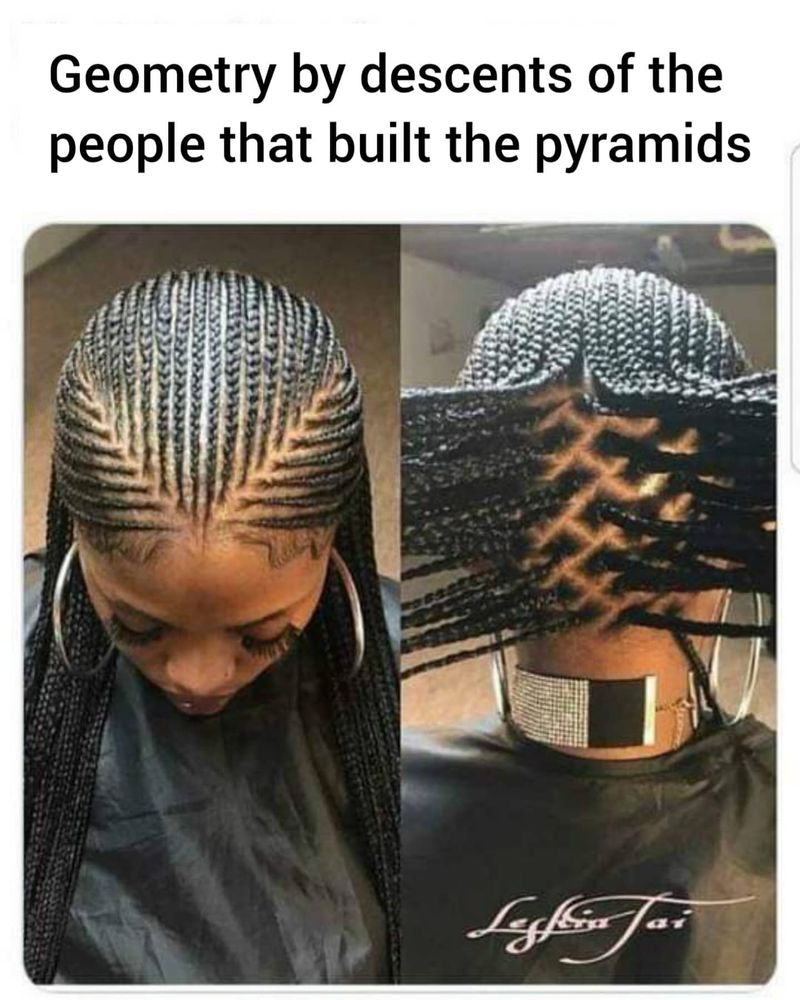 Ghana Braids with Geometric Parts