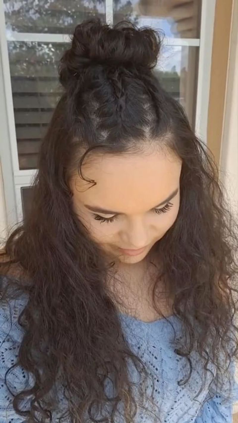 Trenzas semirrecogidas