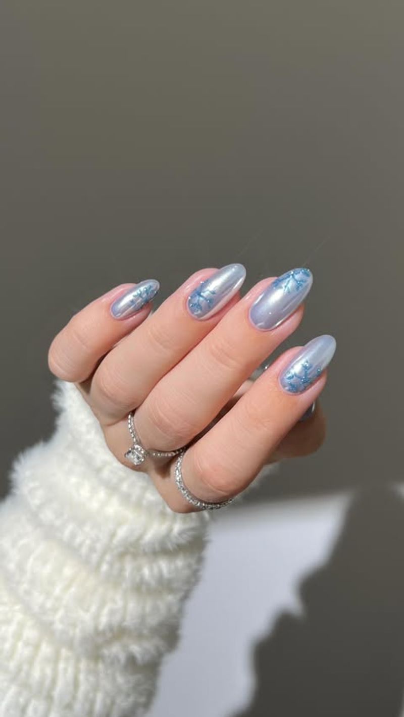 Azul hielo Ombre