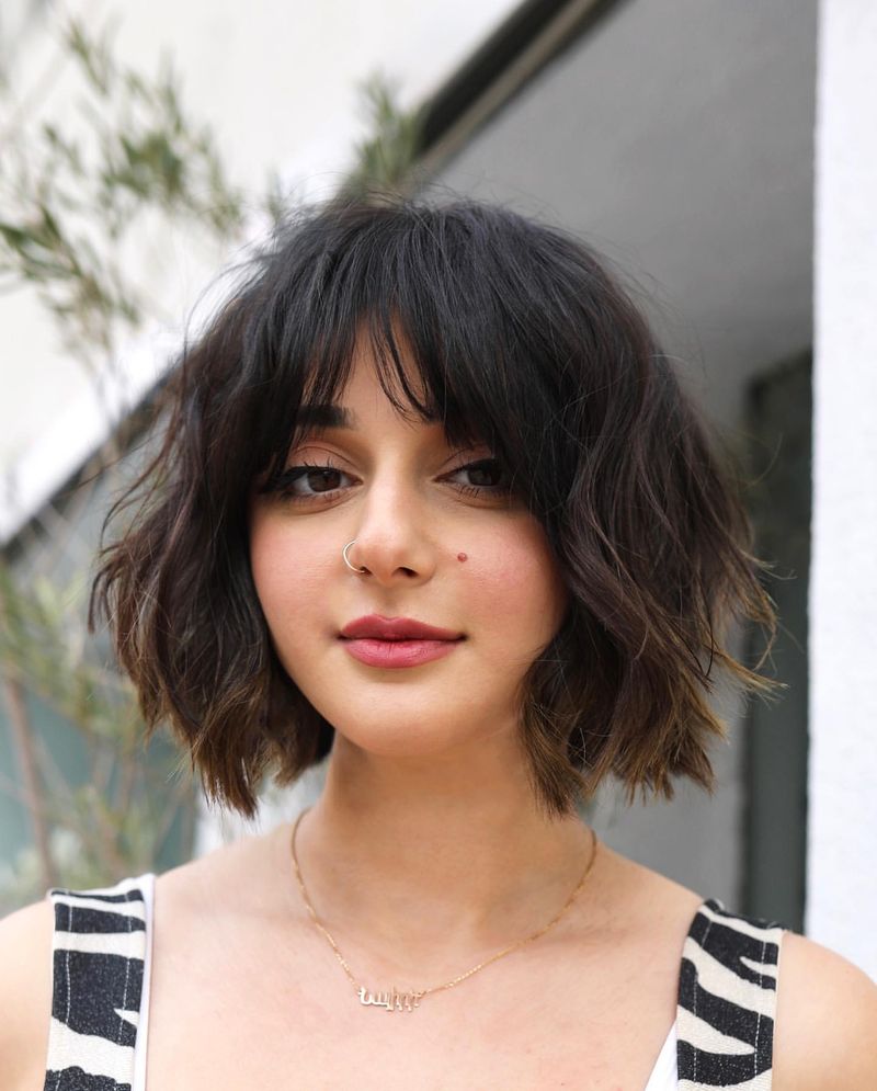 Layered Bob with Bangs