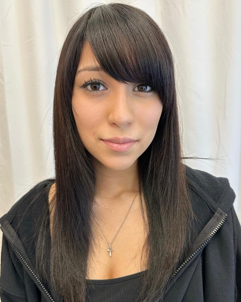 Layered Cut with Side Bangs