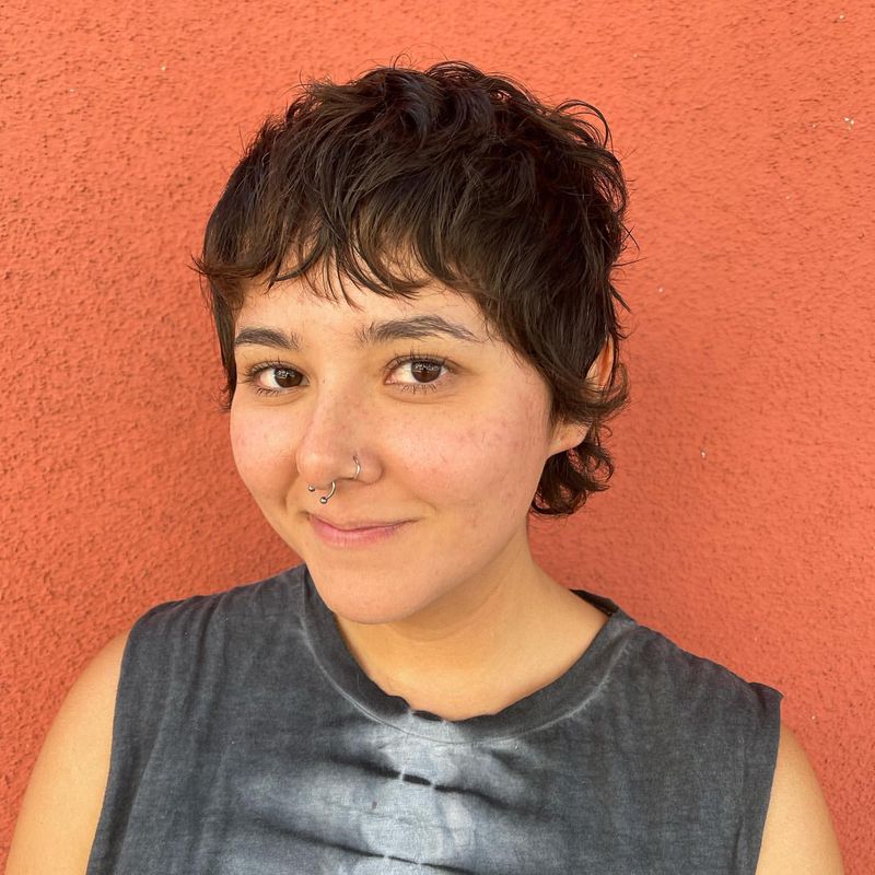 Layered Pixie with Choppy Bangs