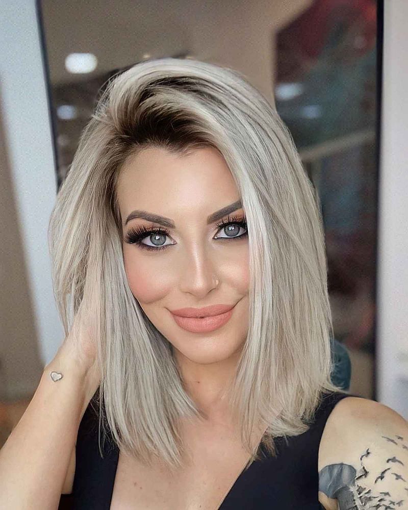 Long Bob with Side Part