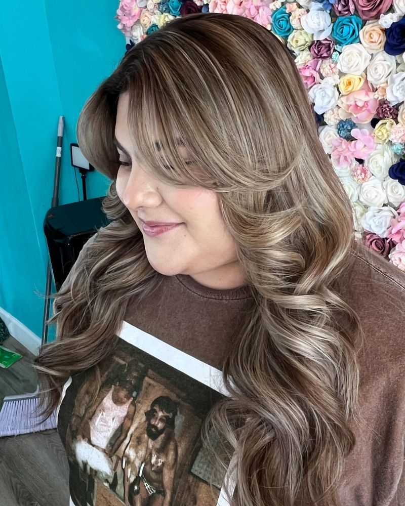 Strati lunghi con Balayage