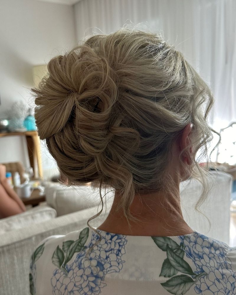 Messy Updo for Thin Hair