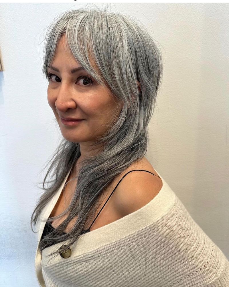 Shag grigio naturale