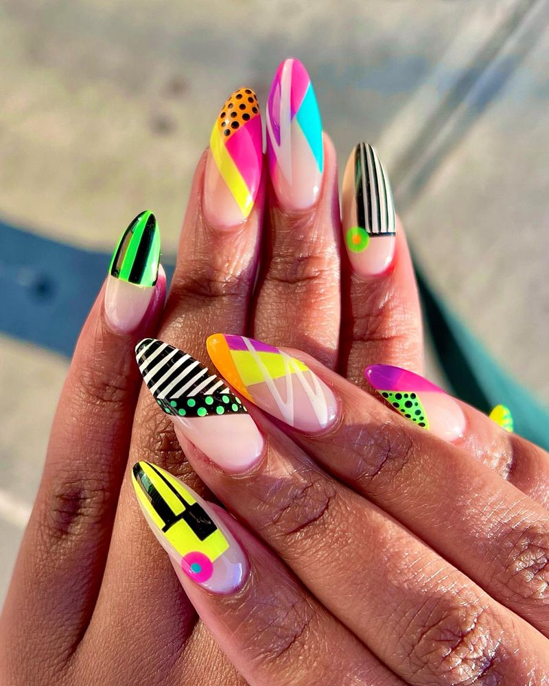 Neon Geometric Patterns