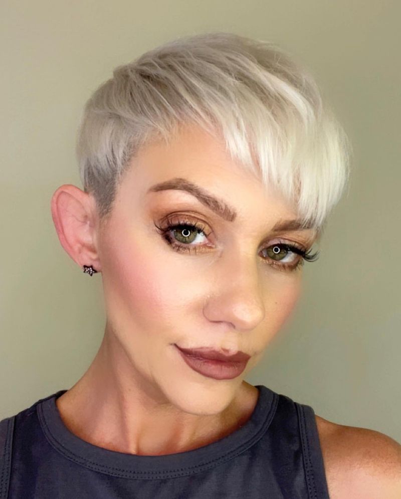 Pixie Cut with Side Bangs