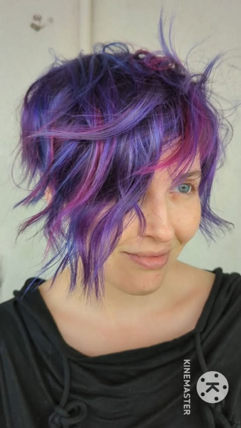 Pixie with Colorful Streaks