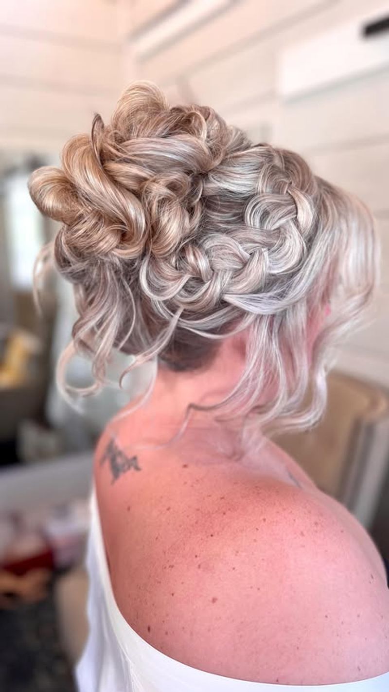 Updo romántico