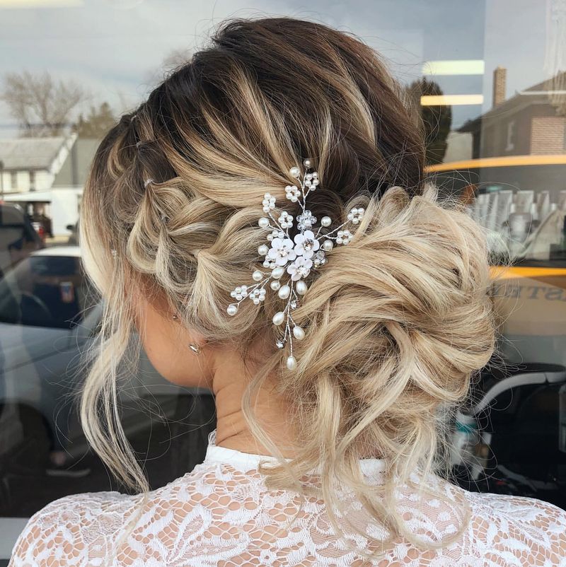 Romantic Updo with Braids