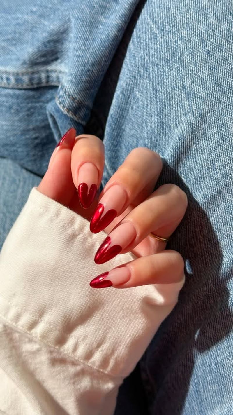 Rouge Velvet with Lace Tips