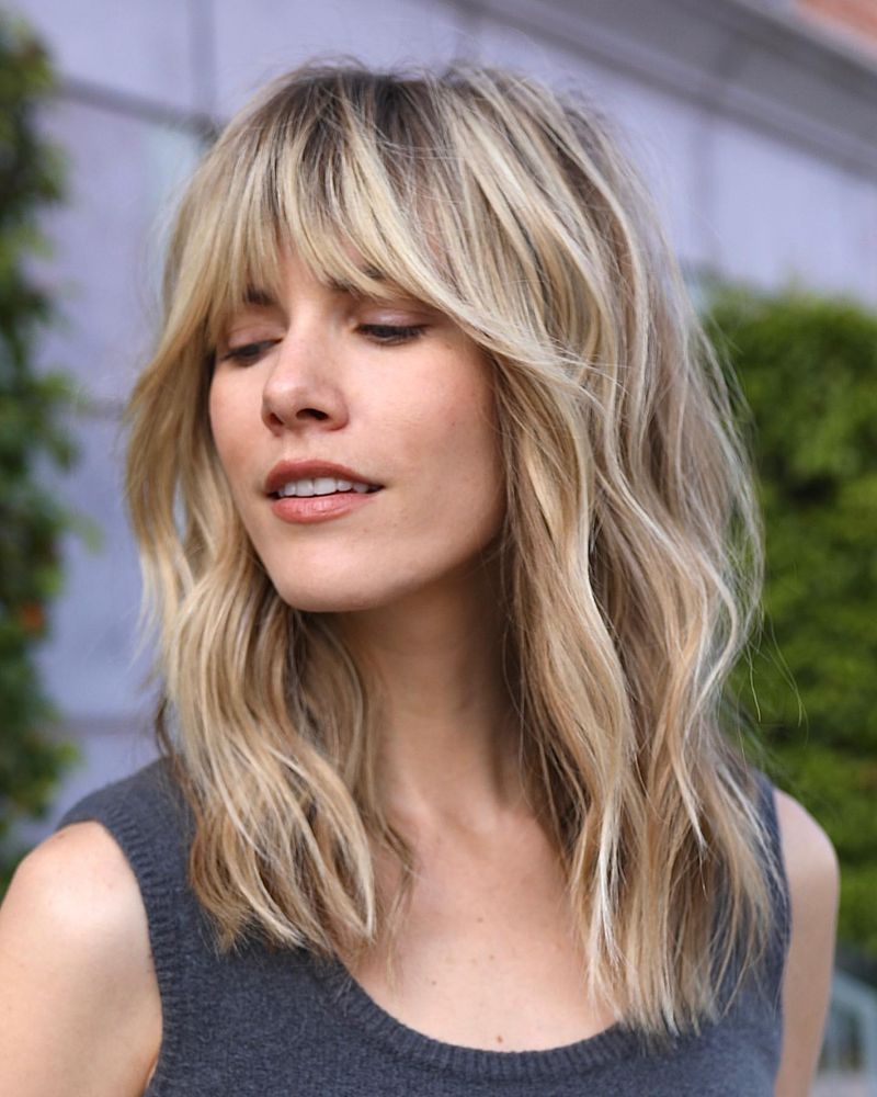 Shoulder-Length Cut with Bangs