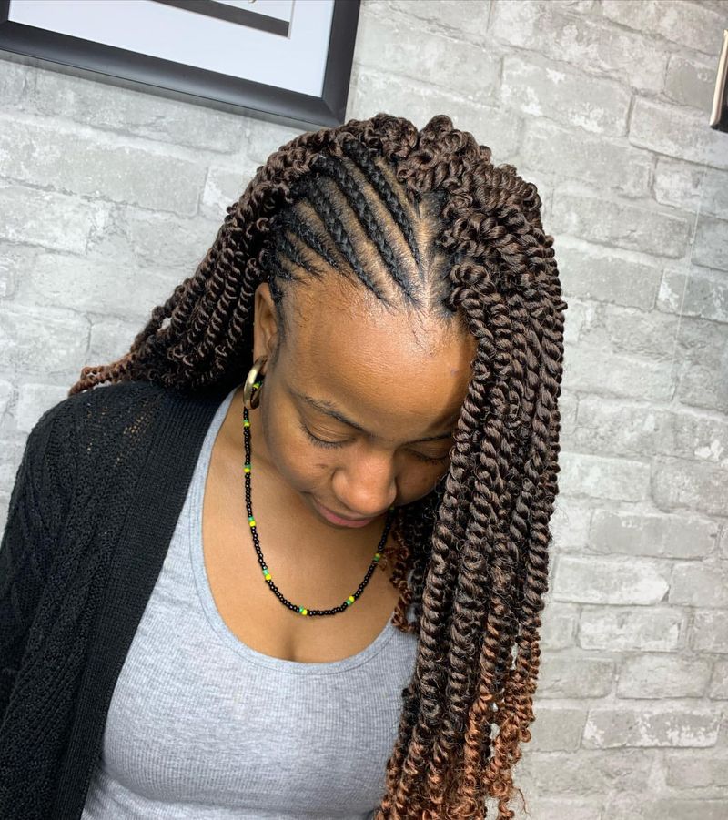 Side Part Crochet Braids