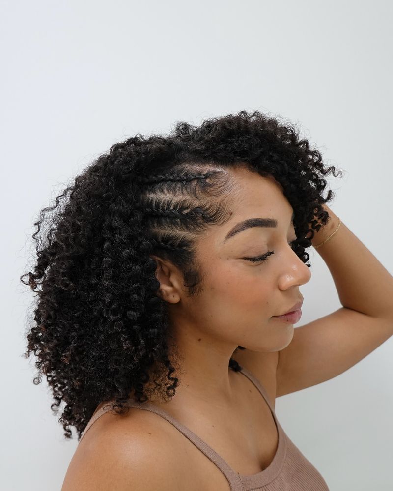 Side Part Curls