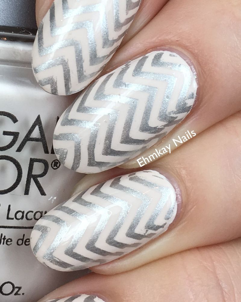 Silver Chevron Patterns