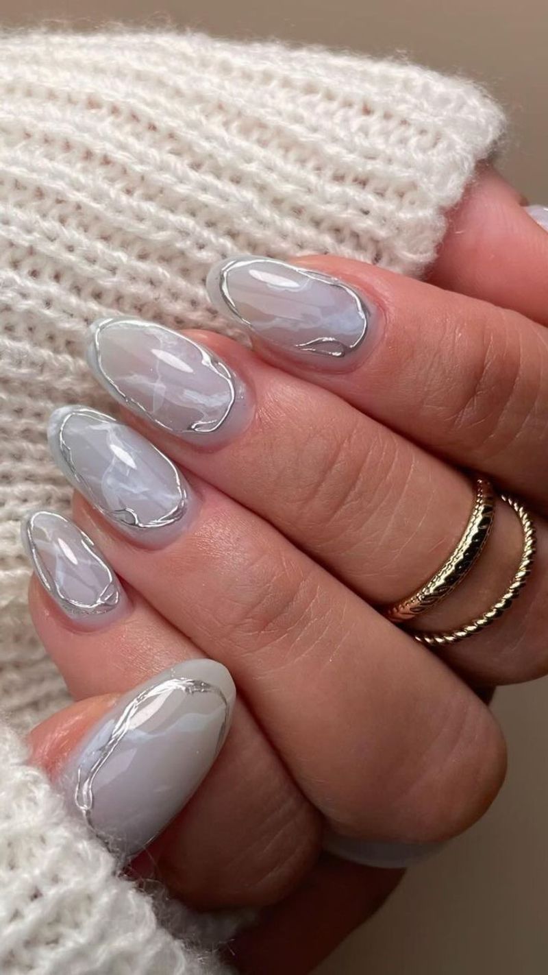 Silver Marble Effect