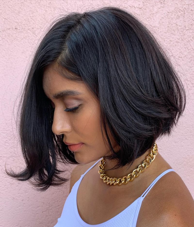 Sleek Bob with Tucked Ends