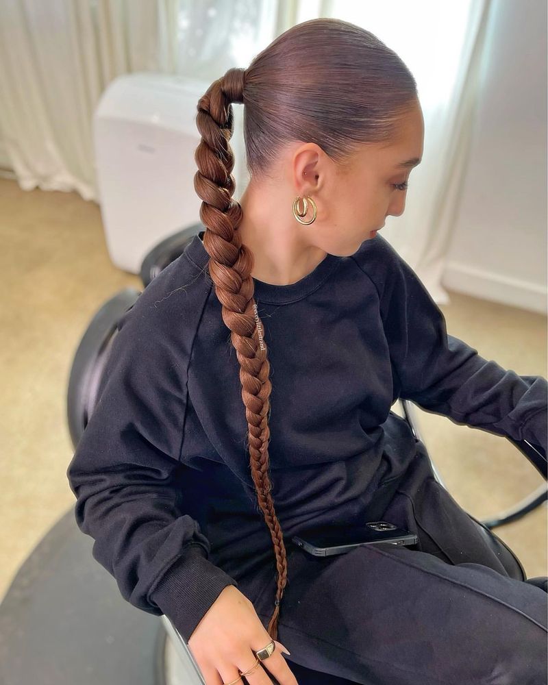 Sleek Braided Ponytail