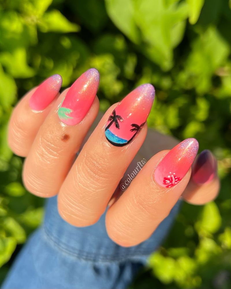 Tropical Paradise Nails