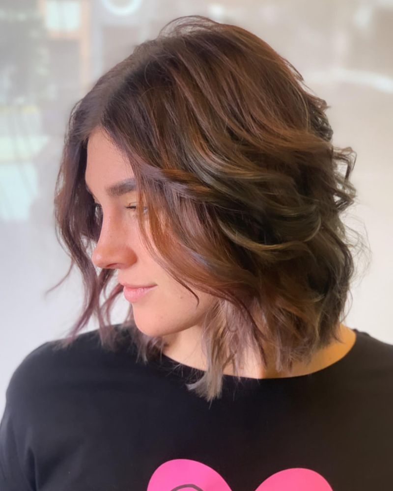 Wavy Blowout Bob