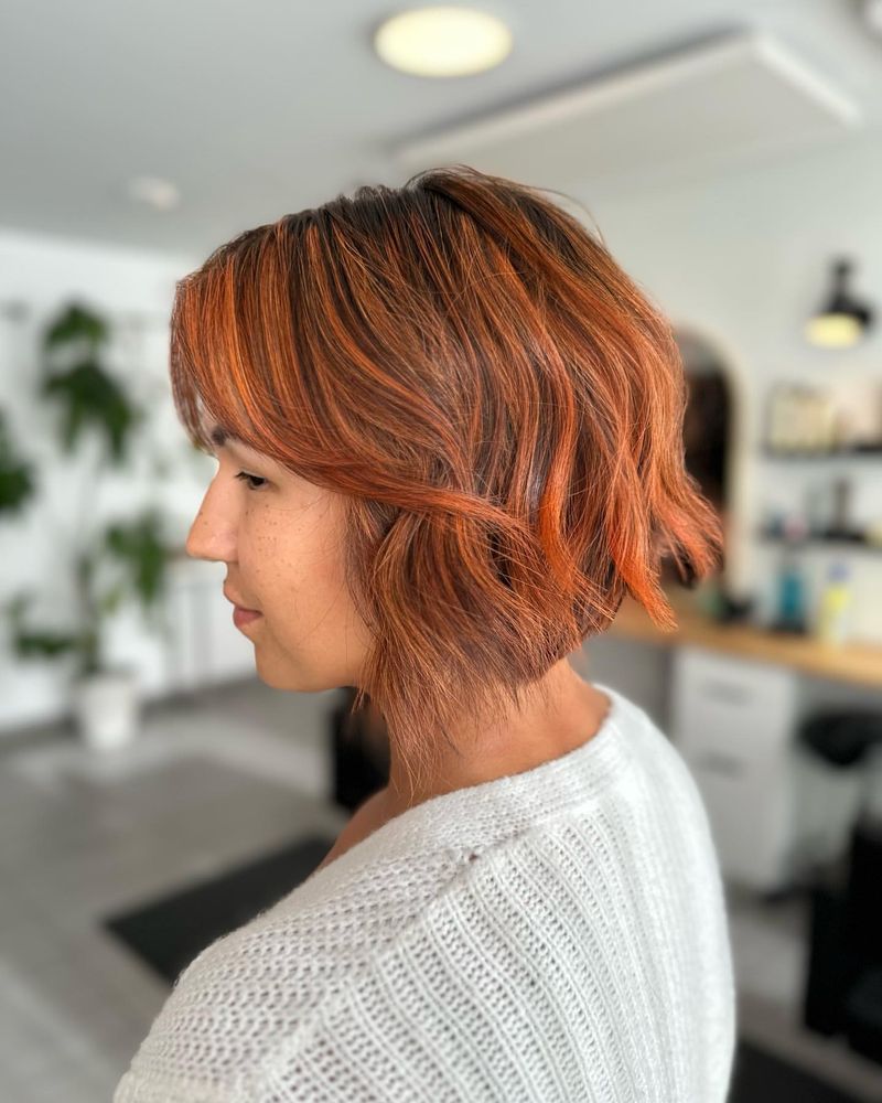 Wavy Bob with Choppy Layers