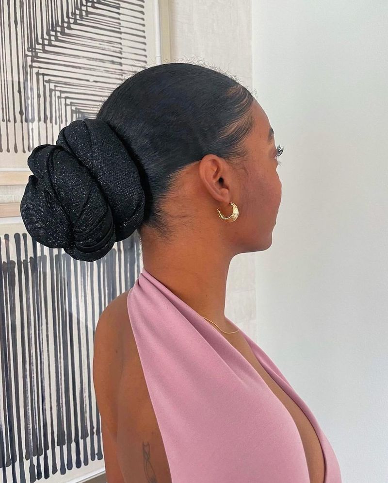 Chignon enveloppant