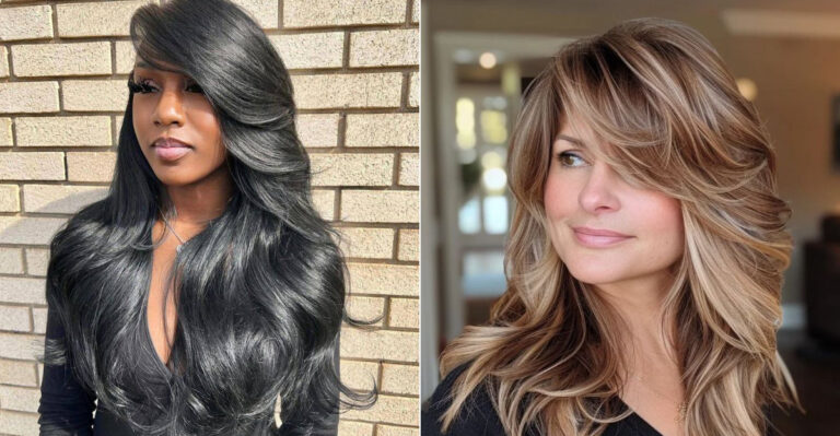 Les cheveux à plumes des années 70 sont de retour et voici 32 façons de les coiffer