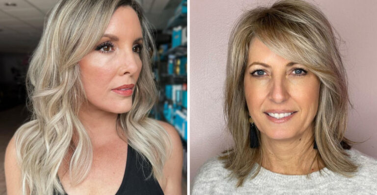 25 Stylish Layered Medium Hair Ideas For Women Over 50 To Try Now