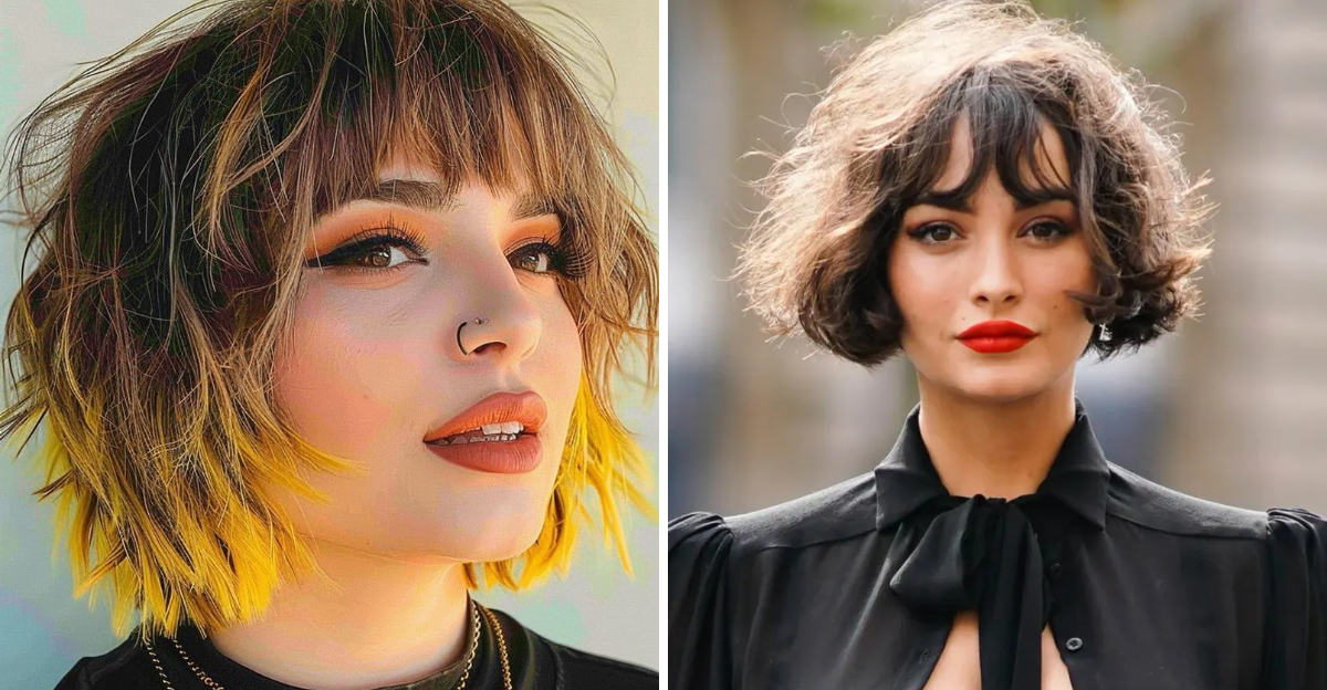 27 idee trendy di bob con frangetta per un'acconciatura corta elegante e portabile.