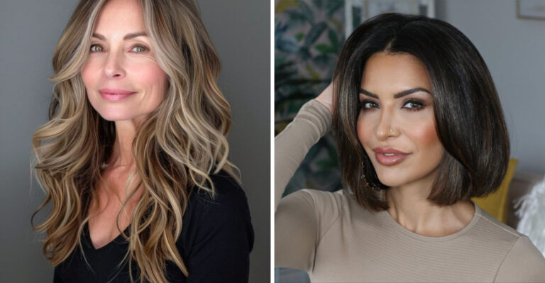 penteados para mulheres com mais de 40 anos com cabelo desbastado
