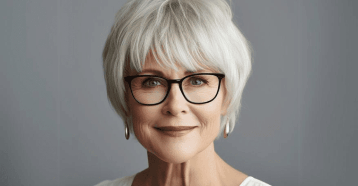 29 Easy And Stylish Haircuts For Women Over 60 With Glasses