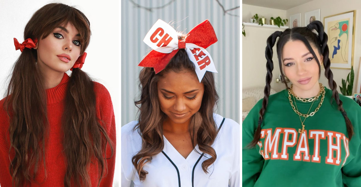 cheerleading hairstyle