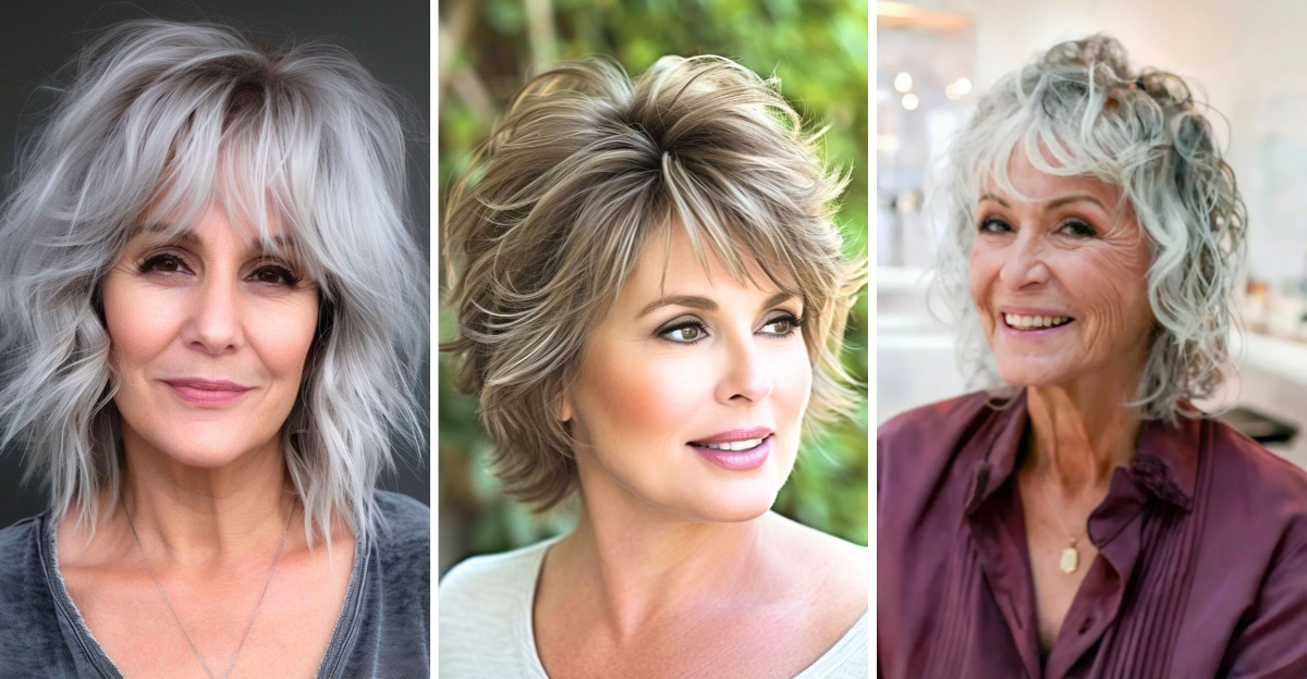 shag haircuts for older women