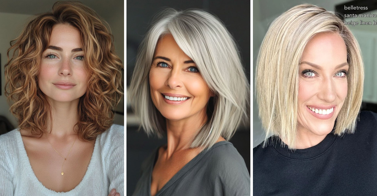 medium length hairstyles for women over 50