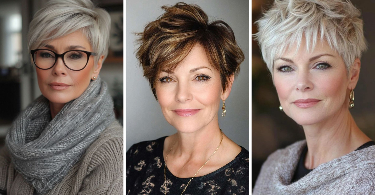 tagli di capelli pixie moderni per donne over 50