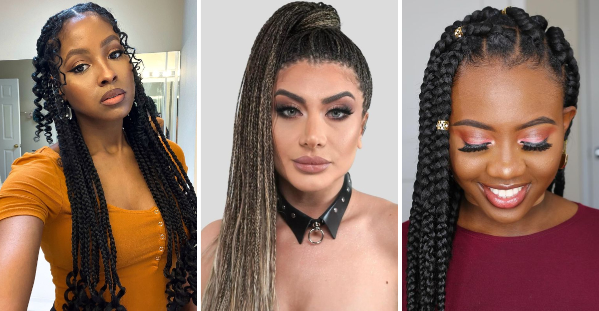 29 looks imperdíveis de box braids que vão dominar em 2025